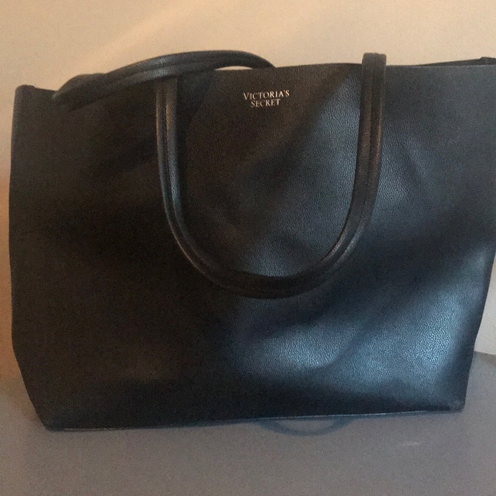 Victoria’s Secret Black leather tote - Picture 2 of 2